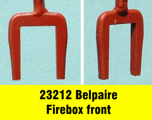 Belpaire firebox front N gauge