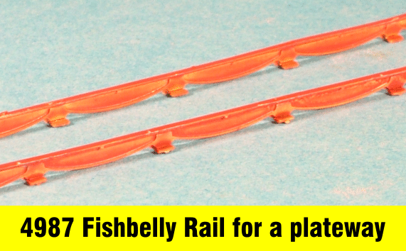 OO9 Fishbelly rail to make a plate way