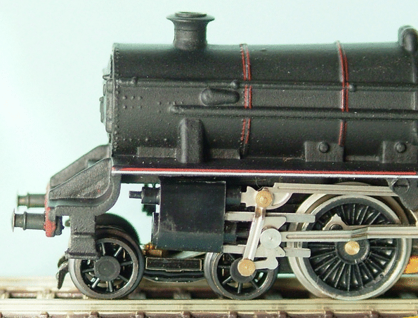 N Brass bogie fitted to a Farish Class 5