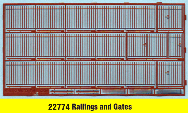 Railings and gates 6ft 6, 2m high N gauge