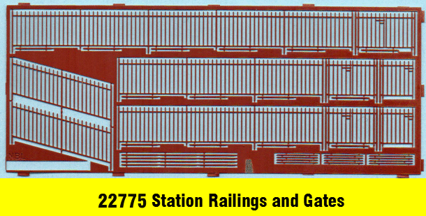 Station Railings 4ft 6, 1.4m high N gauge
